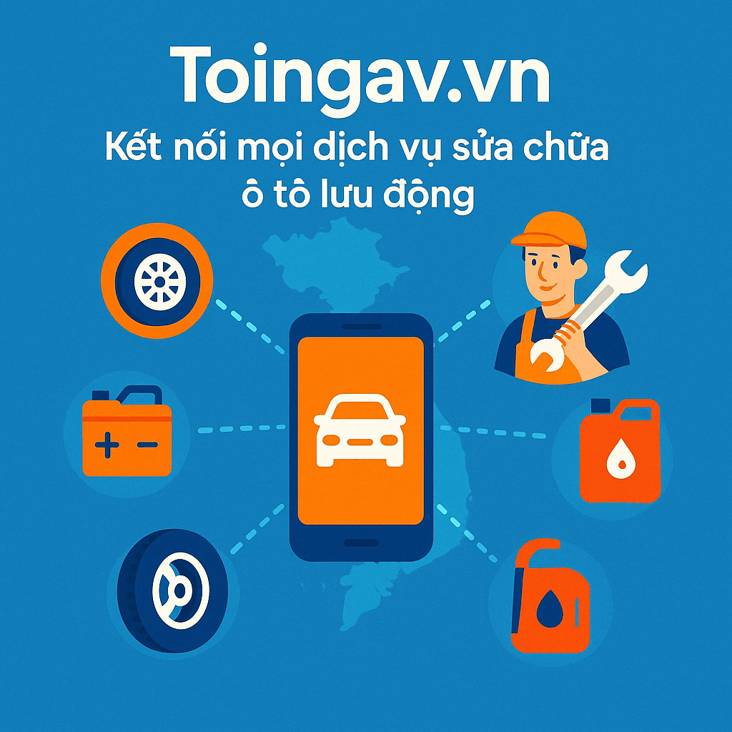 Các dịch vụ sửa ô tô lưu động trên toingay.vn