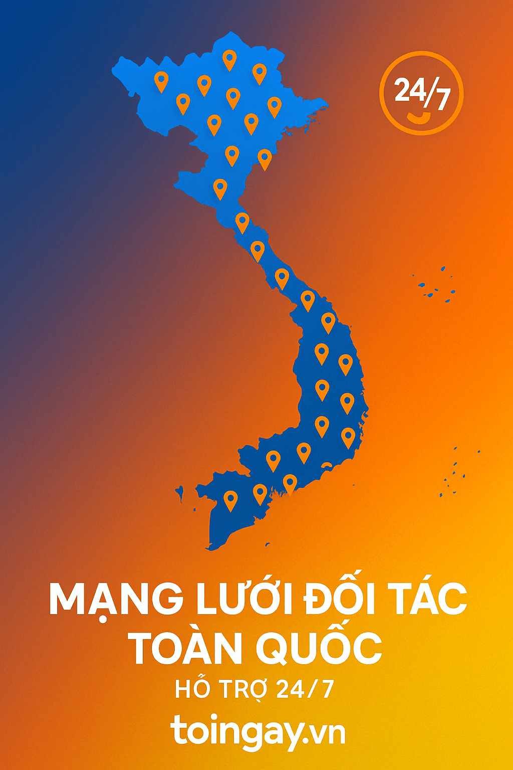 Mạng lưới đối tác phủ sóng toàn quốc