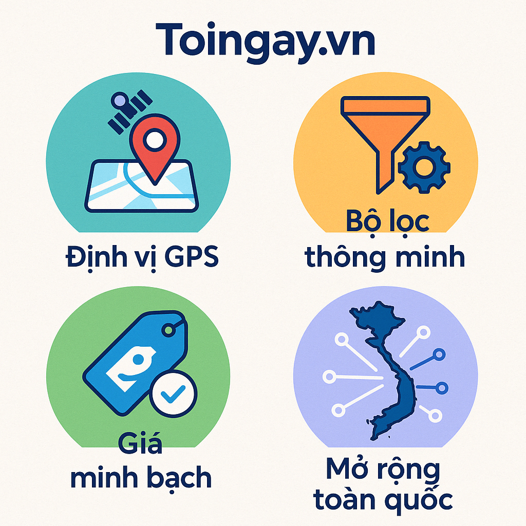 Tính năng nổi bật trên toingay.vn