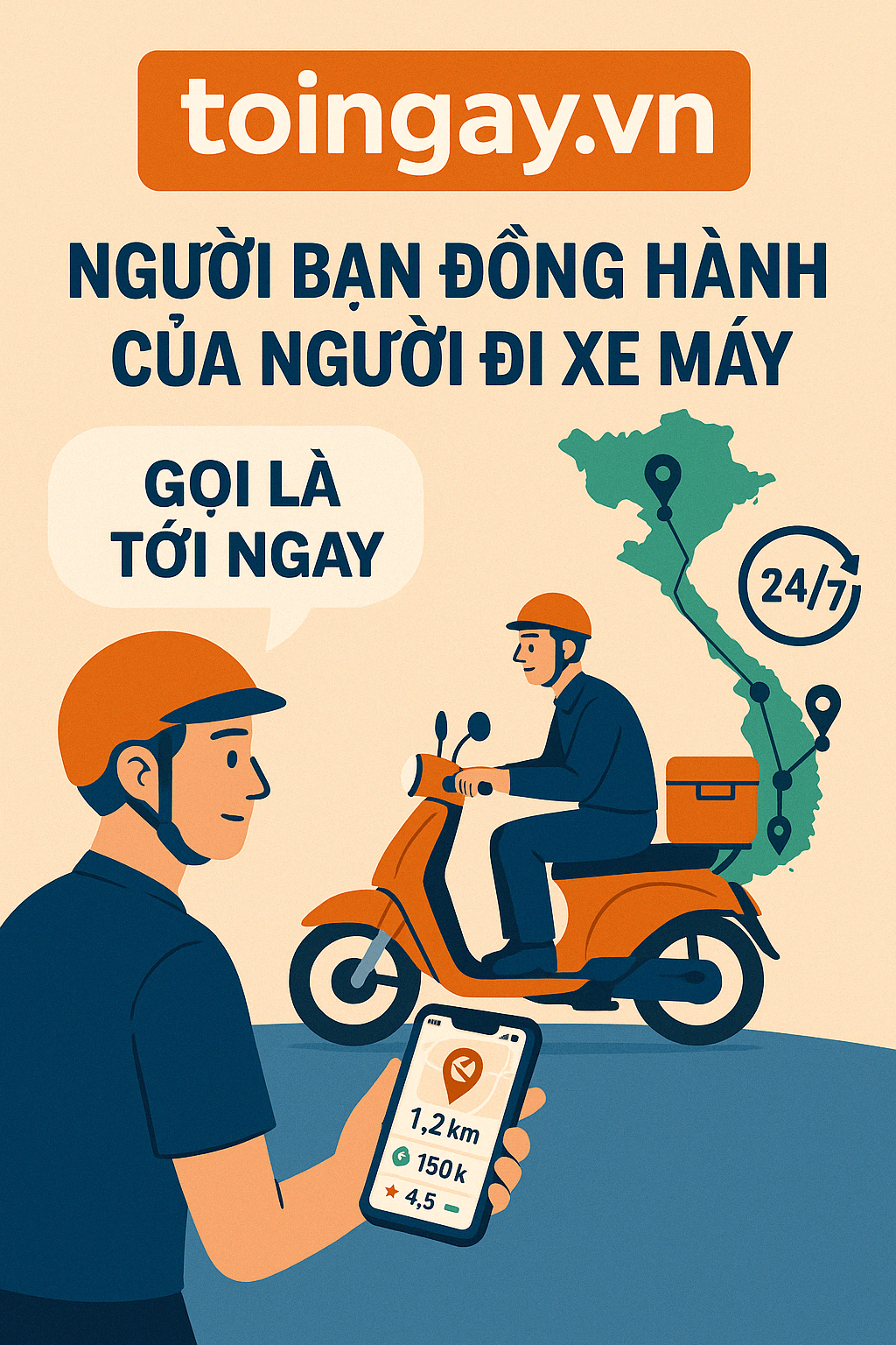 Toingay.vn đồng hành cùng các người lái xe trên mọi con đường